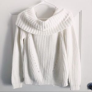 Foreve 21 White Off Shoulder Sweater